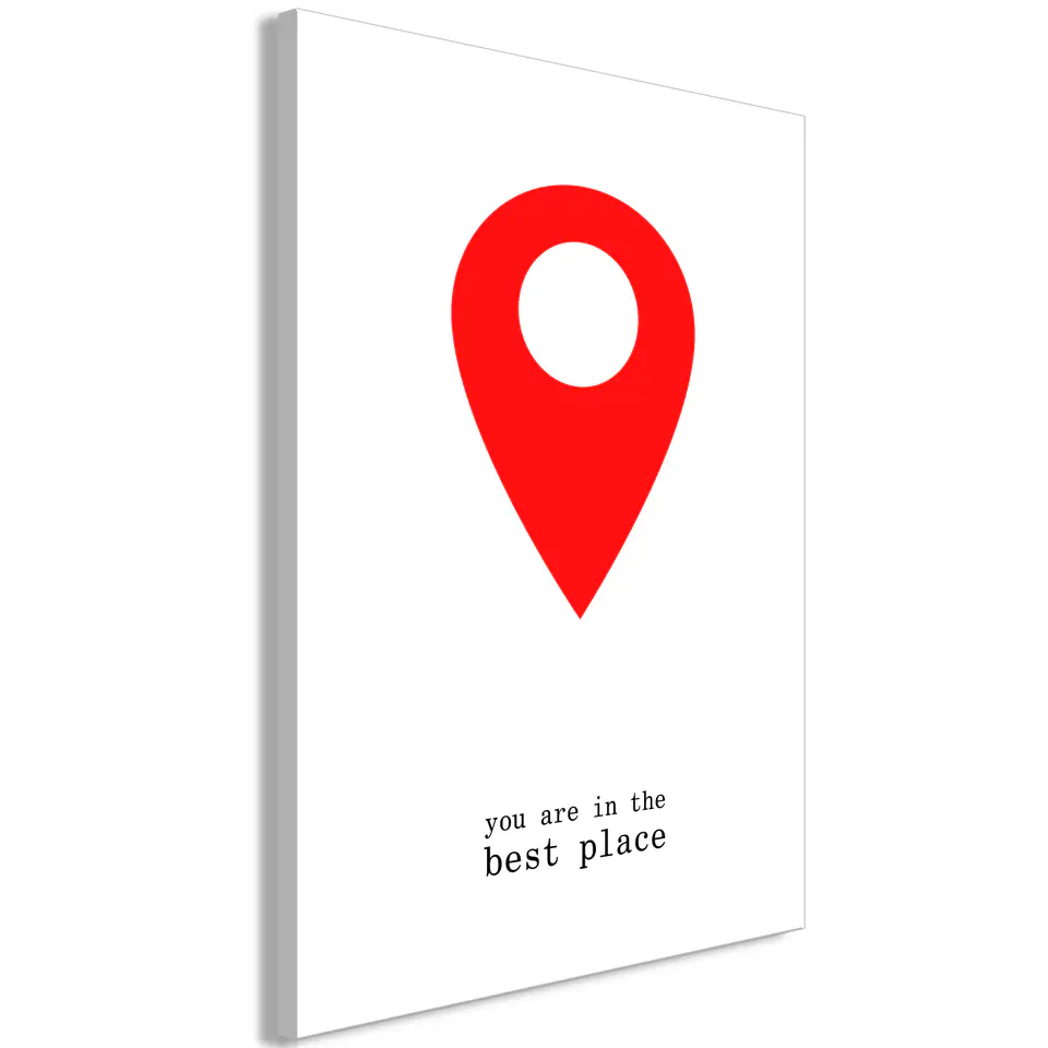 ⁨Obraz - You are in the best place (1-częściowy) pionowy (rozmiar 20x30, wykończenie Standard)⁩ w sklepie Wasserman.eu