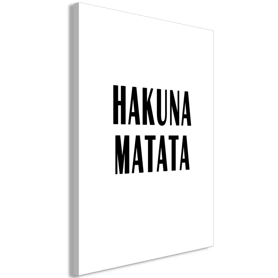 ⁨Obraz - Hakuna Matata (1-częściowy) pionowy (rozmiar 80x120, wykończenie Premium Print)⁩ w sklepie Wasserman.eu