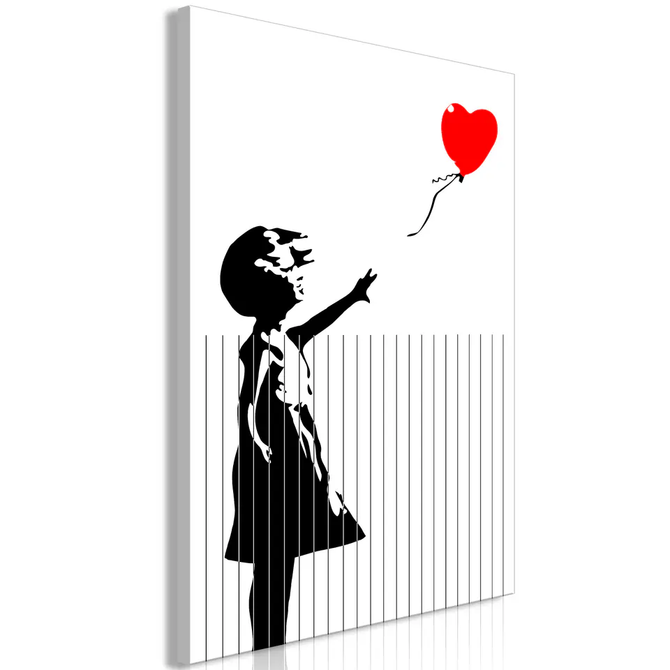 ⁨Obraz - Pocięty Banksy (1-częściowy) pionowy (rozmiar 20x30, wykończenie Premium Print)⁩ w sklepie Wasserman.eu