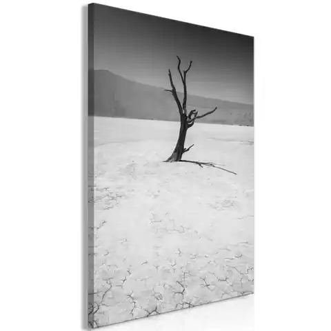 ⁨Obraz - Drzewo na pustyni (1-częściowy) pionowy (rozmiar 40x60, wykończenie Standard)⁩ w sklepie Wasserman.eu