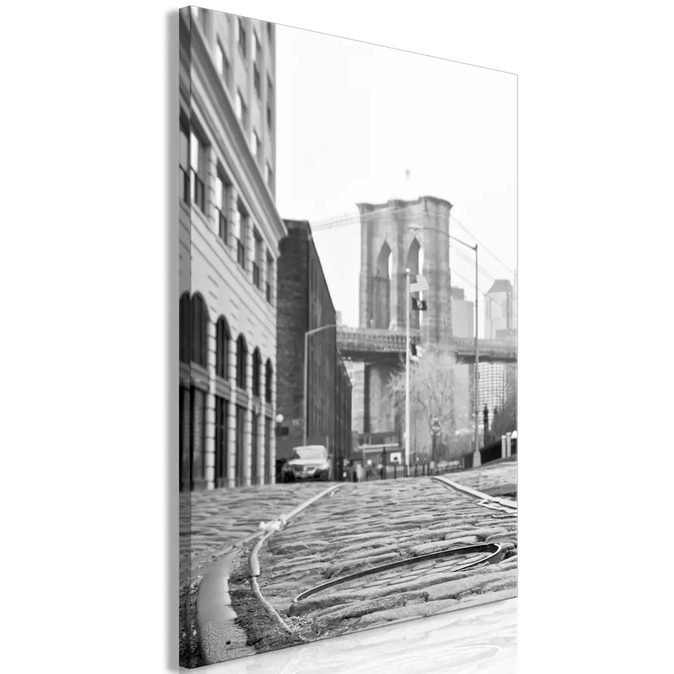 ⁨Obraz - Most Brookliński (1-częściowy) pionowy (rozmiar 80x120, wykończenie Premium Print)⁩ w sklepie Wasserman.eu