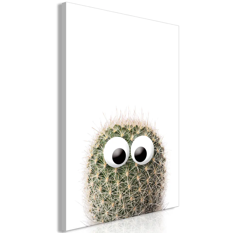 ⁨Picture - Cactus with eyes (1-piece), vertical (size 40x60)⁩ at Wasserman.eu