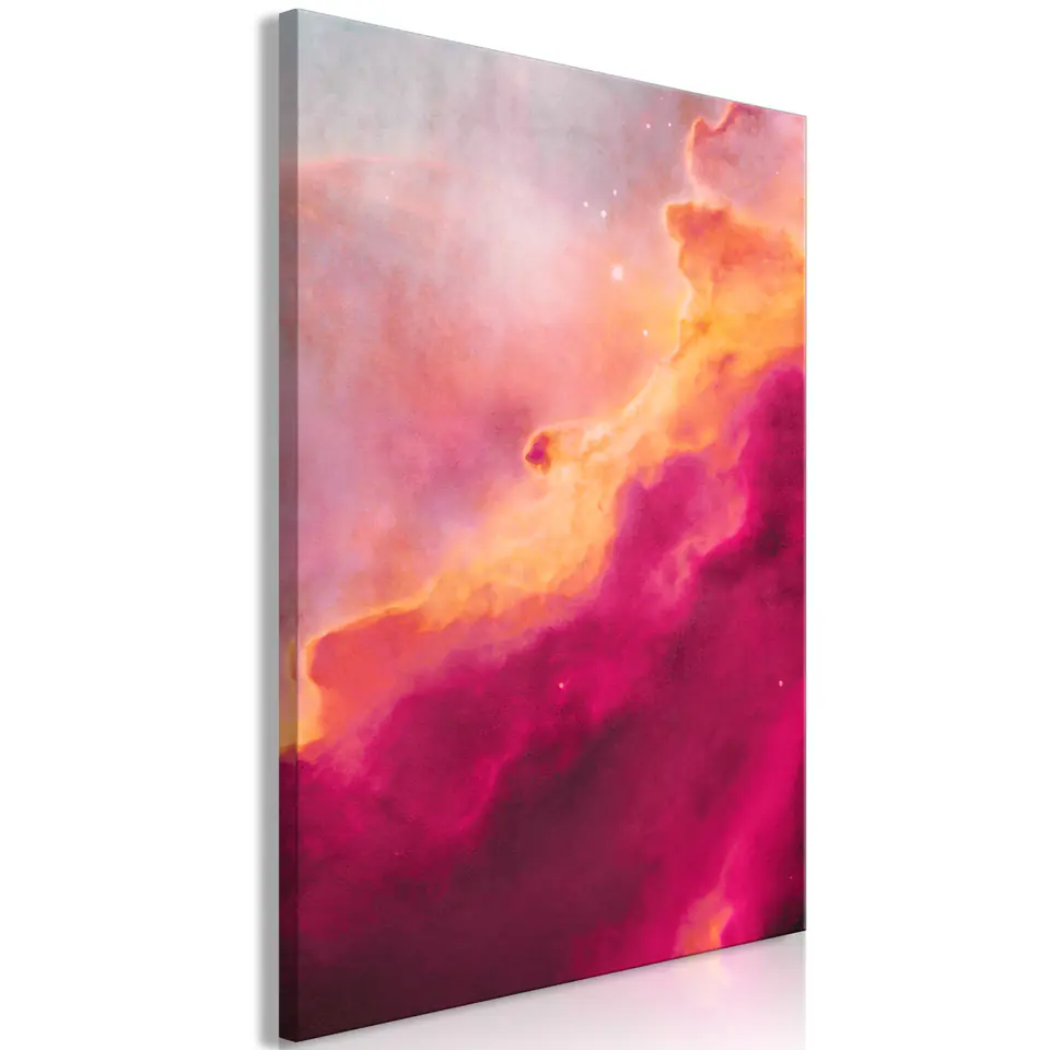⁨Obraz - Różowa mgławica (1-częściowy) pionowy (rozmiar 80x120, wykończenie Premium Print)⁩ w sklepie Wasserman.eu