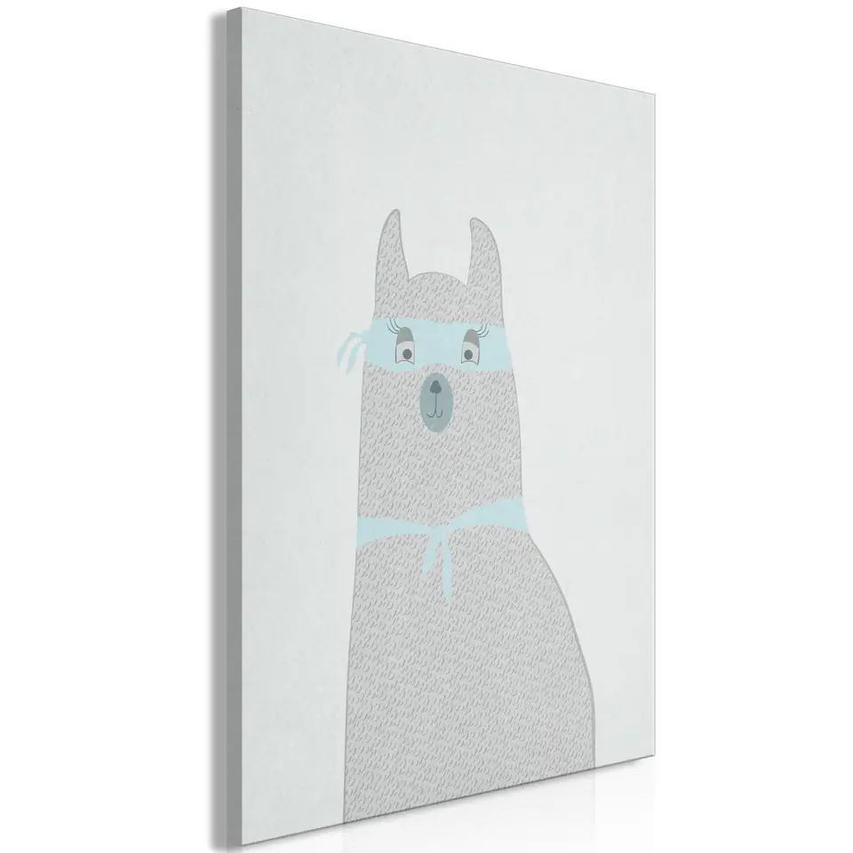 ⁨Picture - Mysterious Llama (1-piece) vertical (size 40x60)⁩ at Wasserman.eu