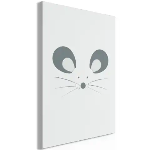 ⁨Obraz - Ciekawska myszka (1-częściowy) pionowy (rozmiar 20x30, wykończenie Premium Print)⁩ w sklepie Wasserman.eu