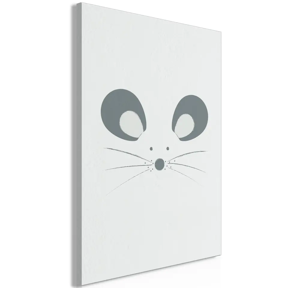 ⁨Image - Curious mouse (1-piece) vertical (size 40x60)⁩ at Wasserman.eu