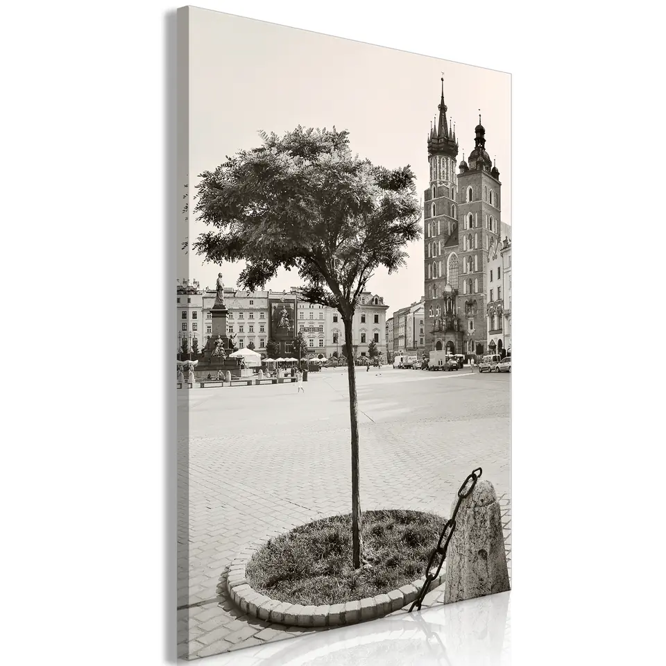 ⁨Obraz - Kraków: Kościół Mariacki (1-częściowy) pionowy (rozmiar 40x60, wykończenie Premium Print)⁩ w sklepie Wasserman.eu