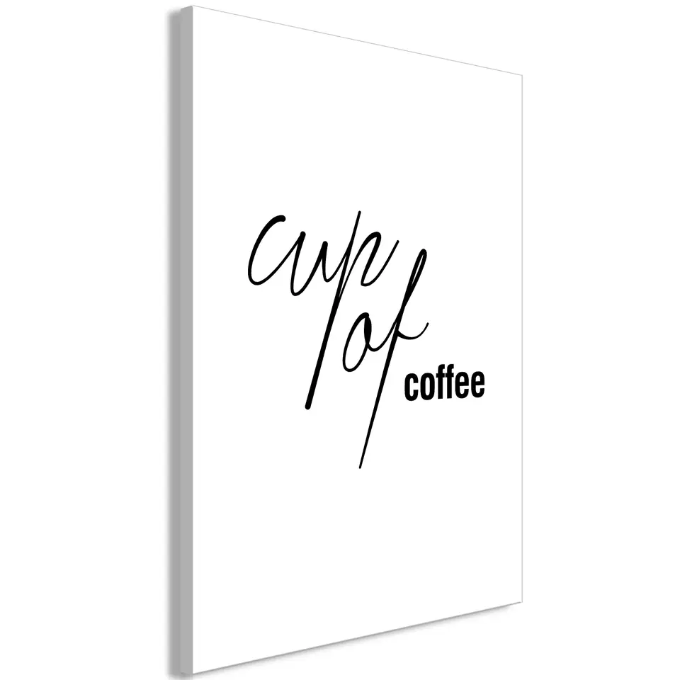 ⁨Obraz - Cup of Coffee (1-częściowy) pionowy (rozmiar 80x120, wykończenie Premium Print)⁩ w sklepie Wasserman.eu
