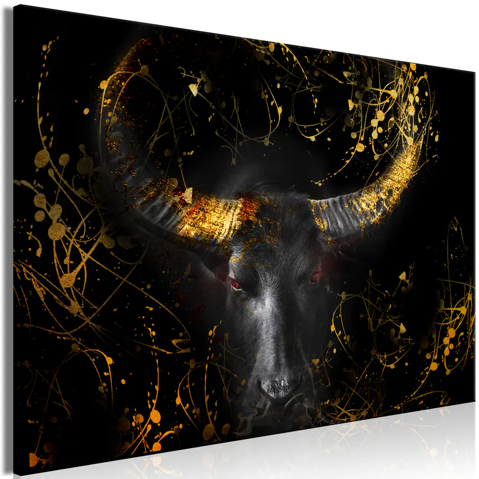 ⁨Picture - Angry bull (1-piece) wide - the third variant (size 90x60)⁩ at Wasserman.eu