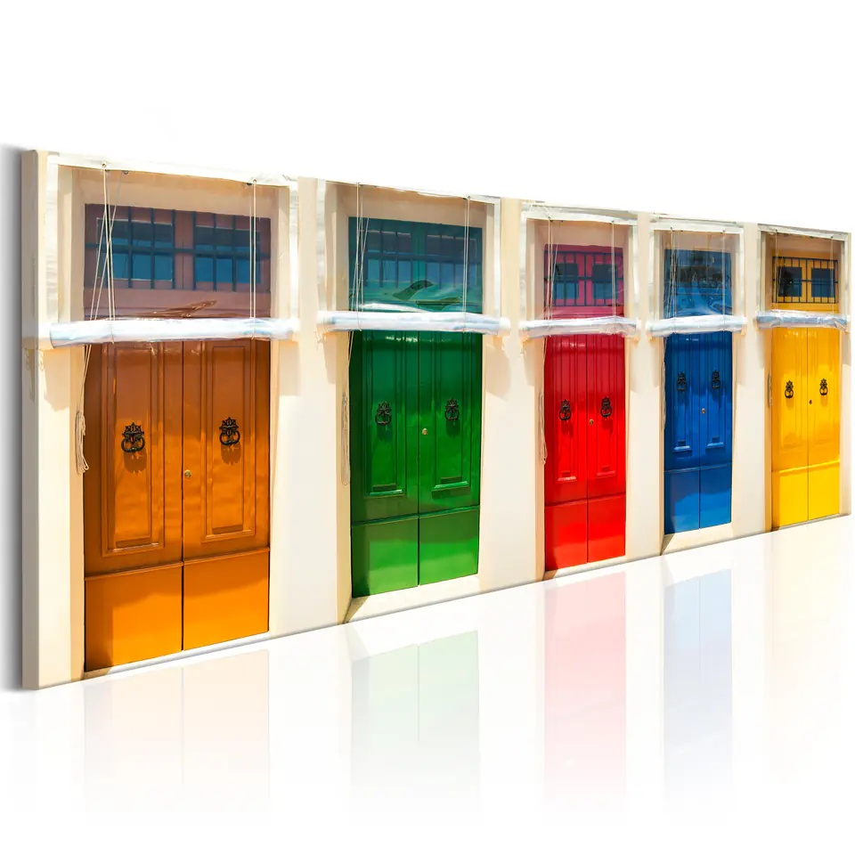 ⁨Picture - Colored doors (size 120x40)⁩ at Wasserman.eu