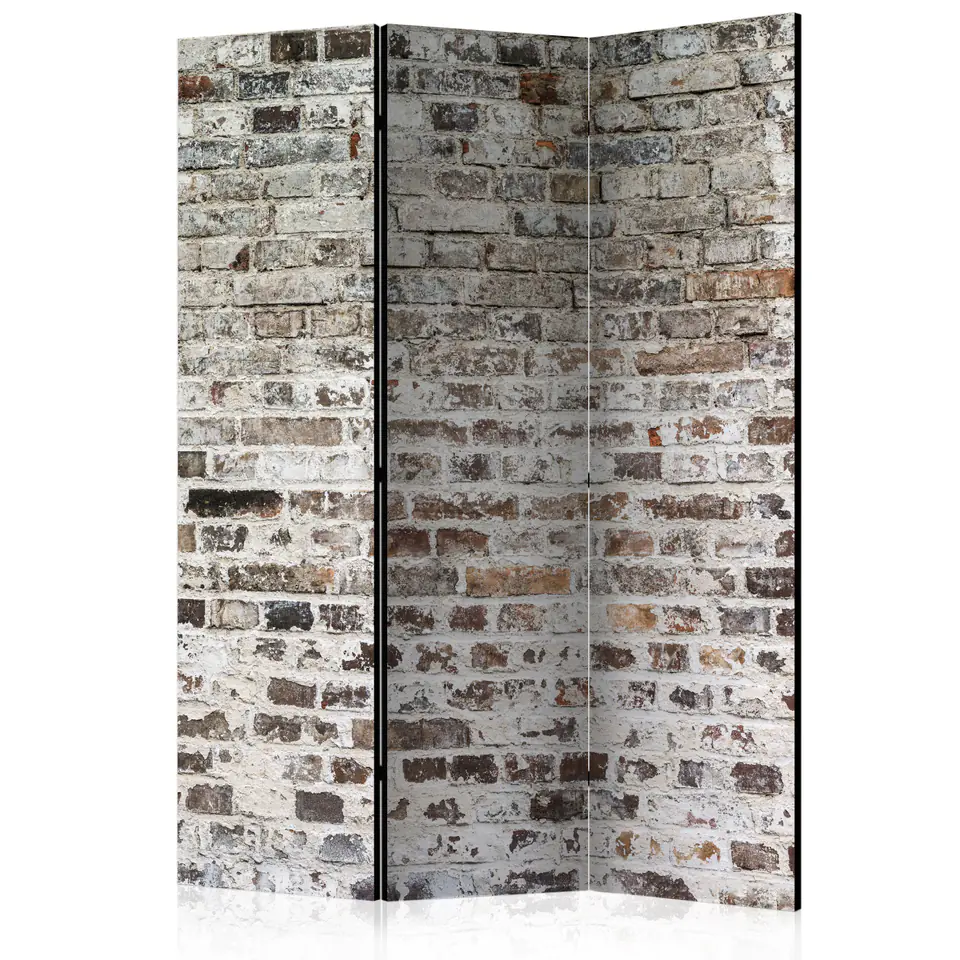 ⁨Screen 3-piece - Old walls [Room Dividers] (size 135x172)⁩ at Wasserman.eu