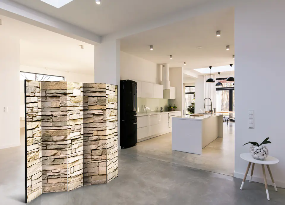 ⁨Parawan - Kamień ozdobny II (rozmiar 225x172, wykończenie Akustyczny)⁩ w sklepie Wasserman.eu