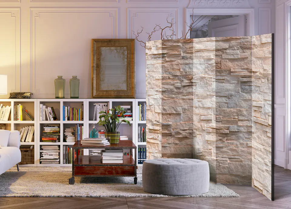 ⁨Parawan - Kamienne wyrafinowanie II (rozmiar 225x172, wykończenie Akustyczny)⁩ w sklepie Wasserman.eu