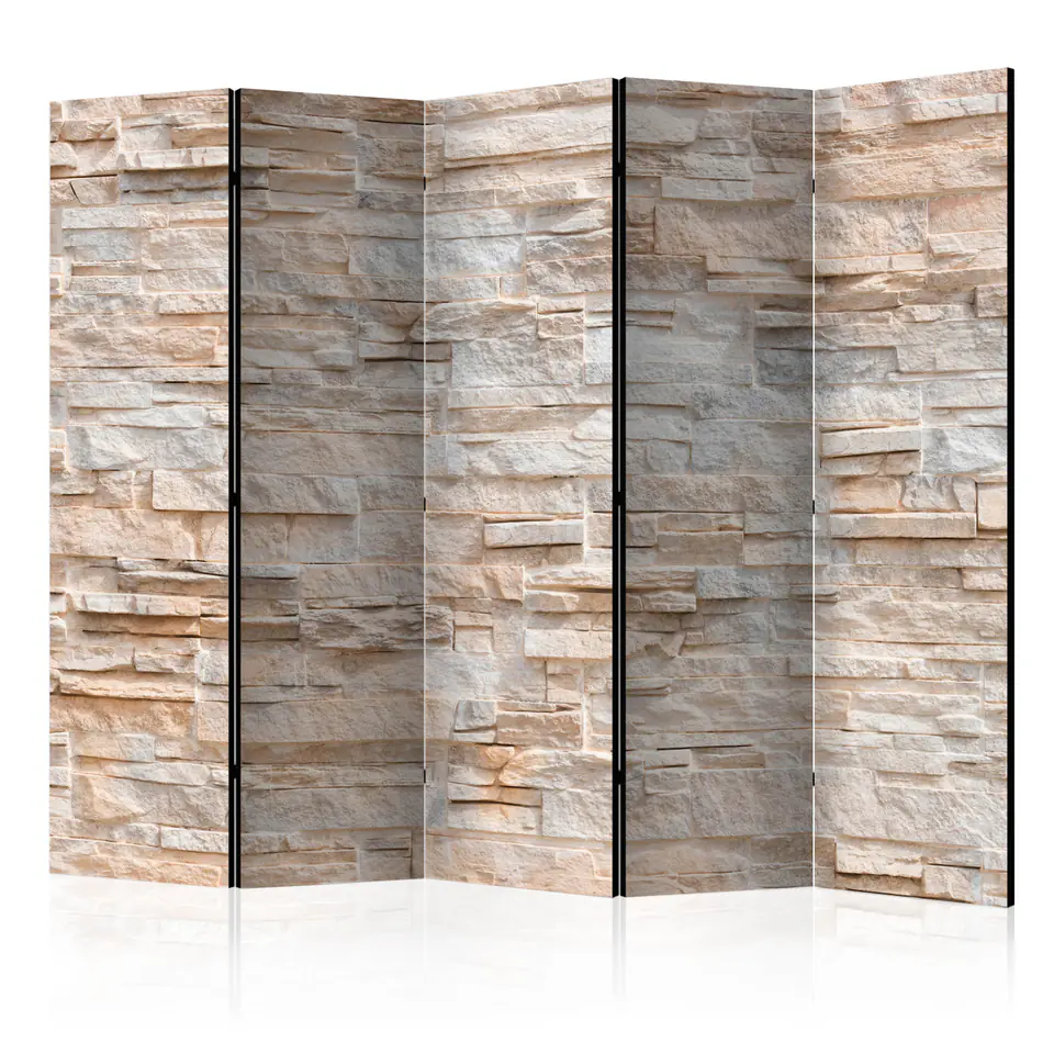 ⁨5-piece screen - Stone sophistication II [Room Dividers] (size 225x172)⁩ at Wasserman.eu