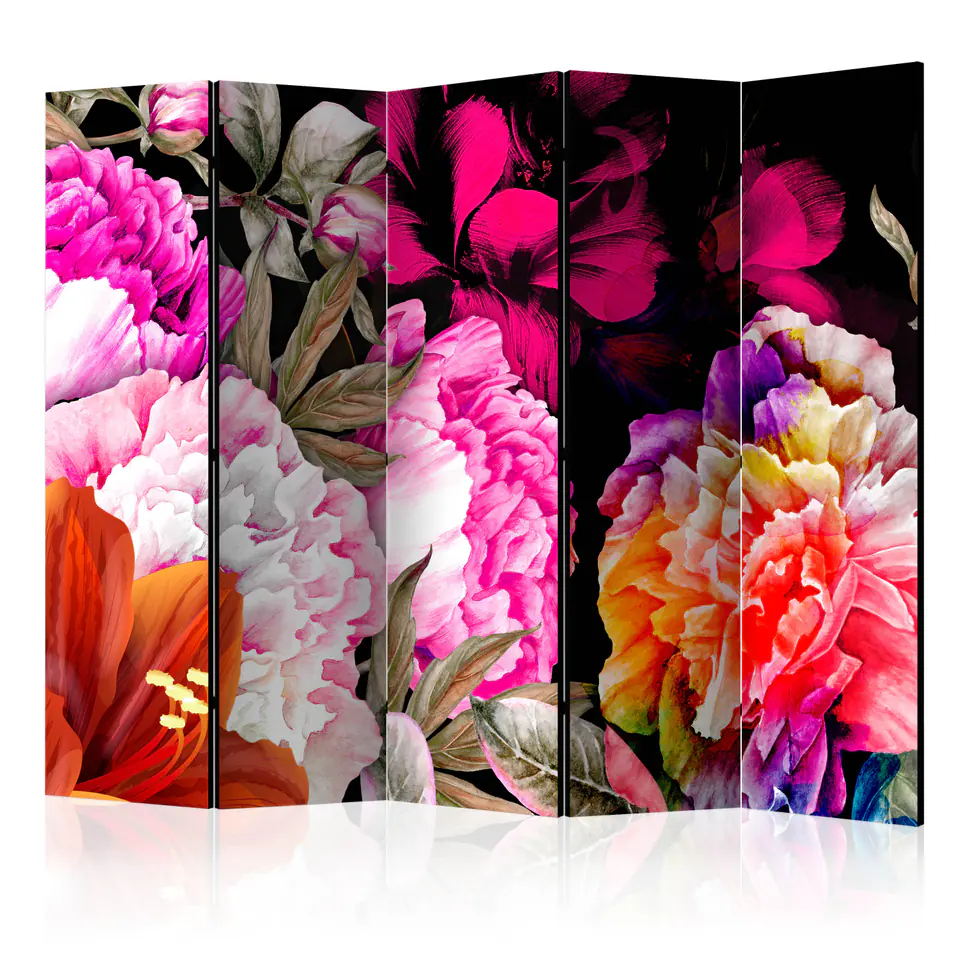⁨5-piece screen - Lush Summer II [Room Dividers] (size 225x172)⁩ at Wasserman.eu