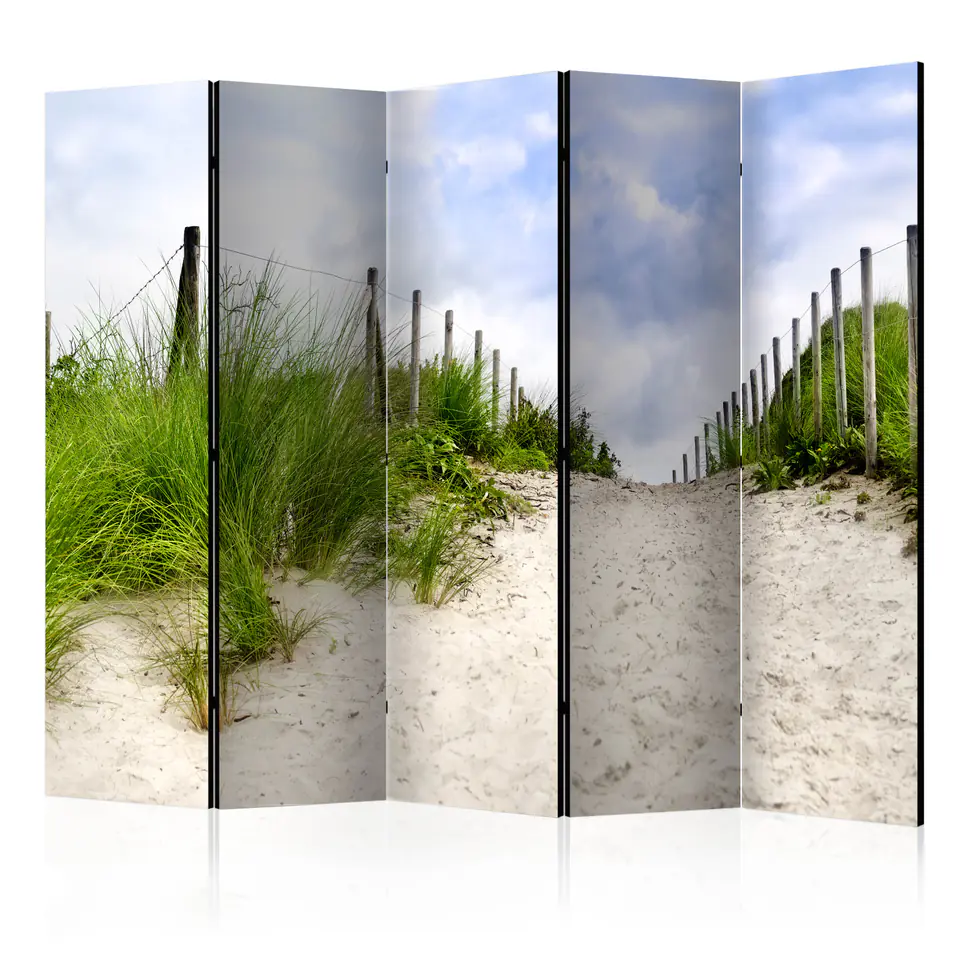 ⁨5-piece screen - Path to the sea II [Room Dividers] (size 225x172)⁩ at Wasserman.eu