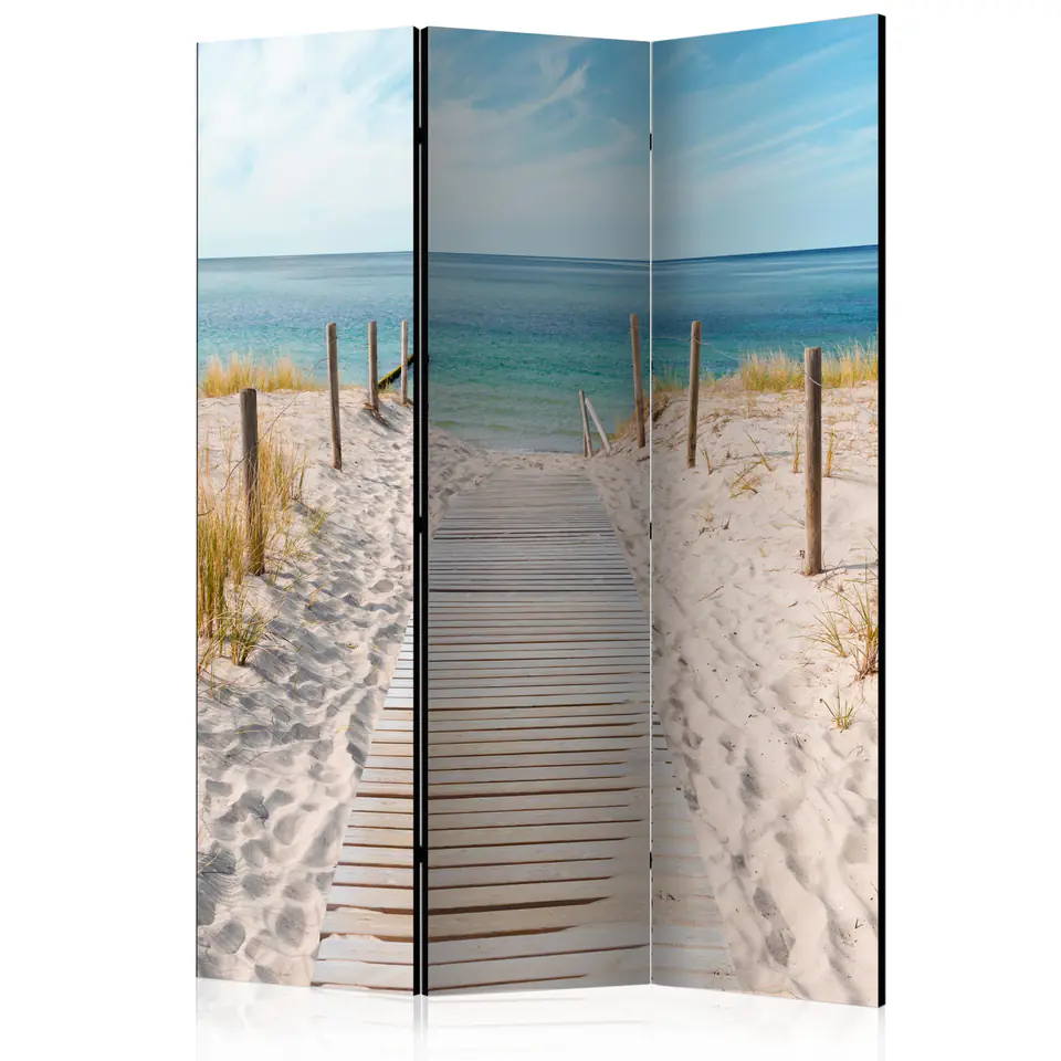 ⁨3-piece screen - Holidays by the sea [Room Dividers] (size 135x172)⁩ at Wasserman.eu