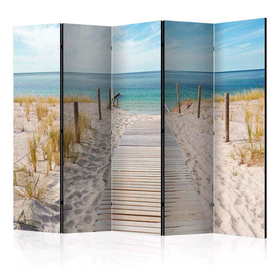 ⁨5-piece screen - Holidays by the sea II [Room Dividers] (size 225x172)⁩ at Wasserman.eu