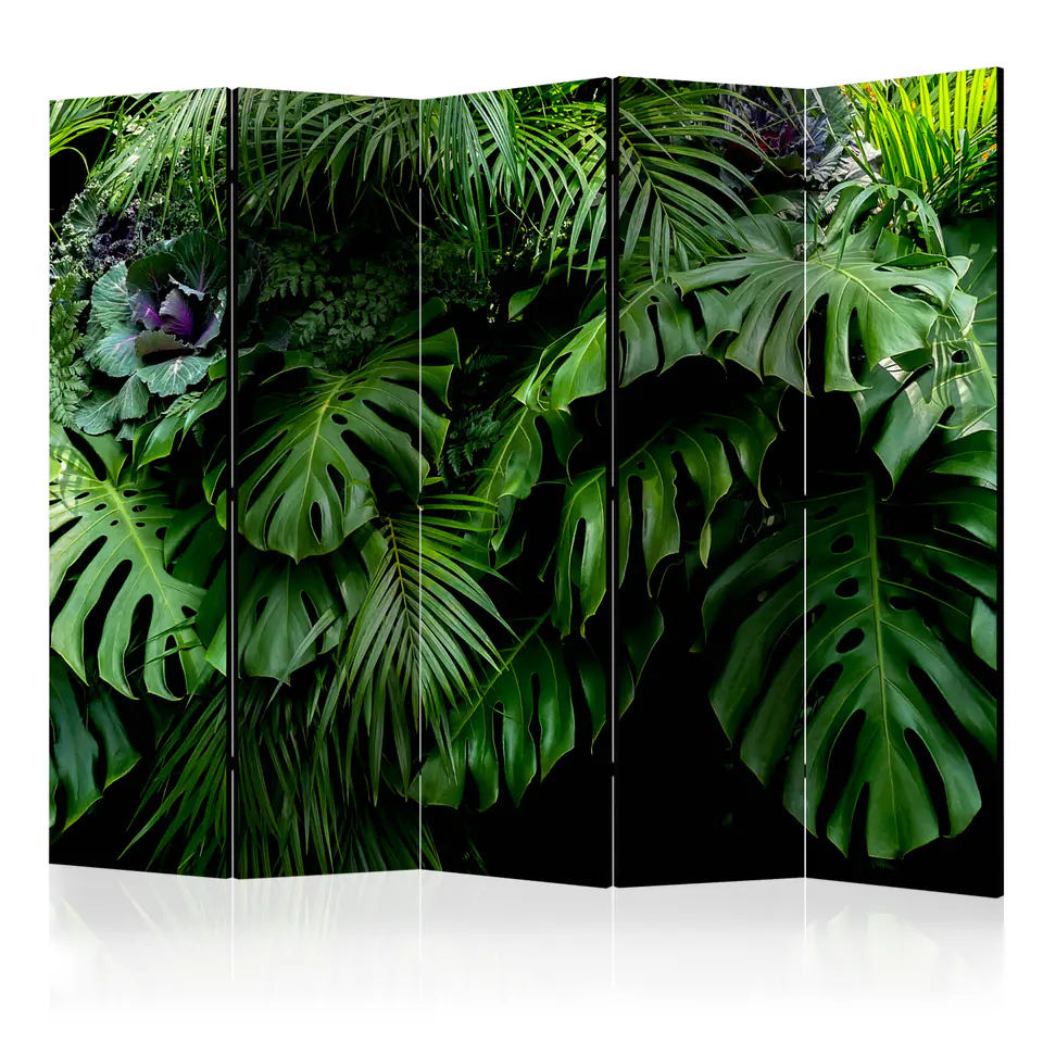 ⁨5-piece screen - Rainforests II [Room Dividers] (size 225x172)⁩ at Wasserman.eu