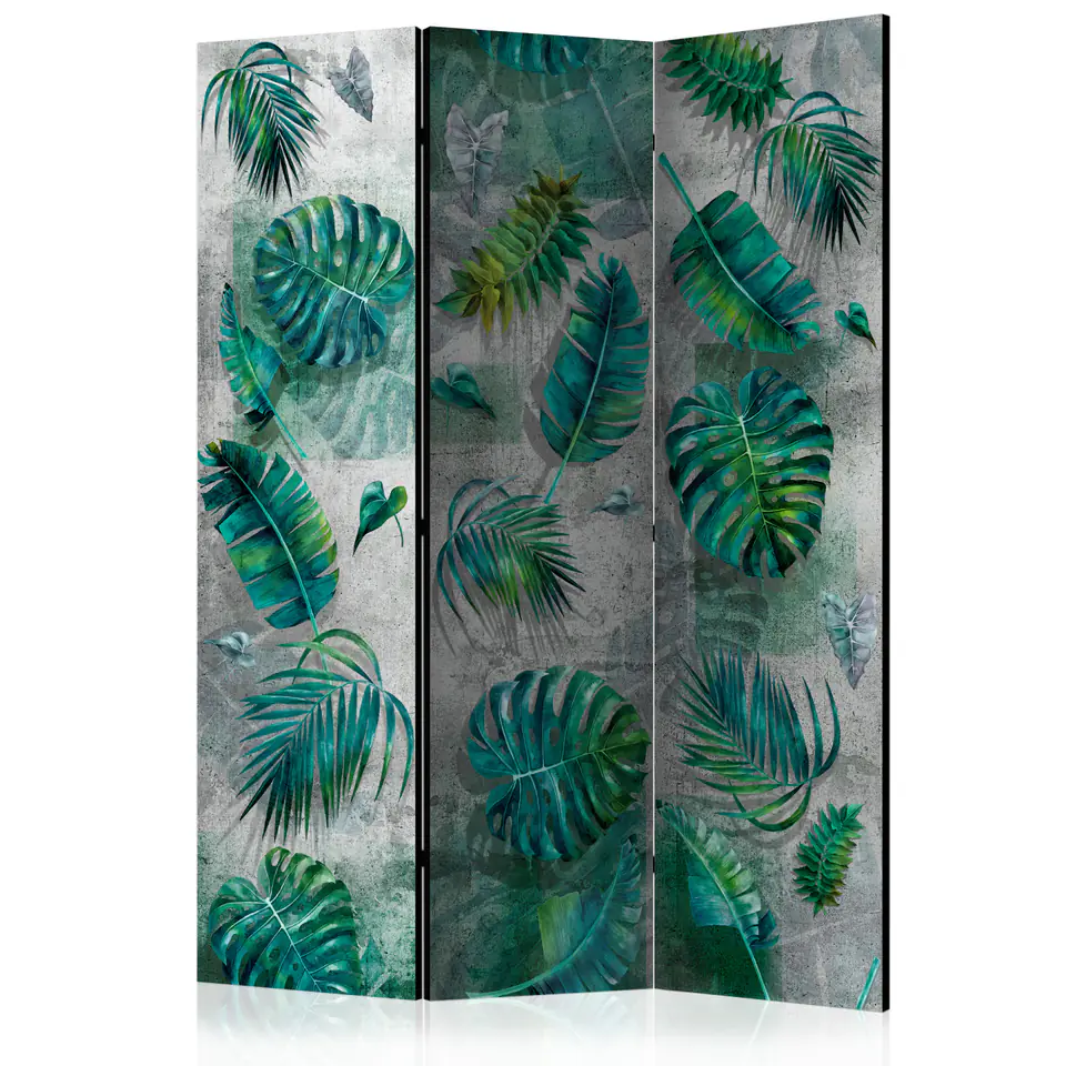 ⁨Parawan - Modernistyczna dżungla [Room Dividers] (rozmiar 135x172, wykończenie Dwustronny)⁩ w sklepie Wasserman.eu