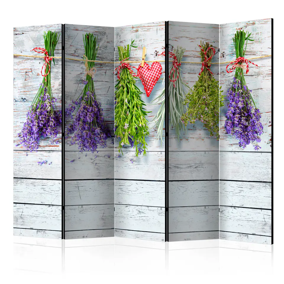 ⁨5-piece screen - Spring inspirations II [Room Dividers] (size 225x172)⁩ at Wasserman.eu