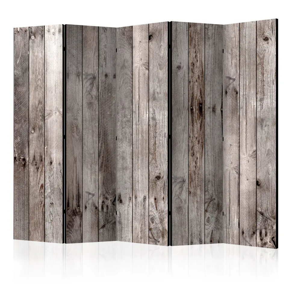 ⁨5-piece screen - Hundred Years Old Wood II [Room Dividers] (size 225x172)⁩ at Wasserman.eu