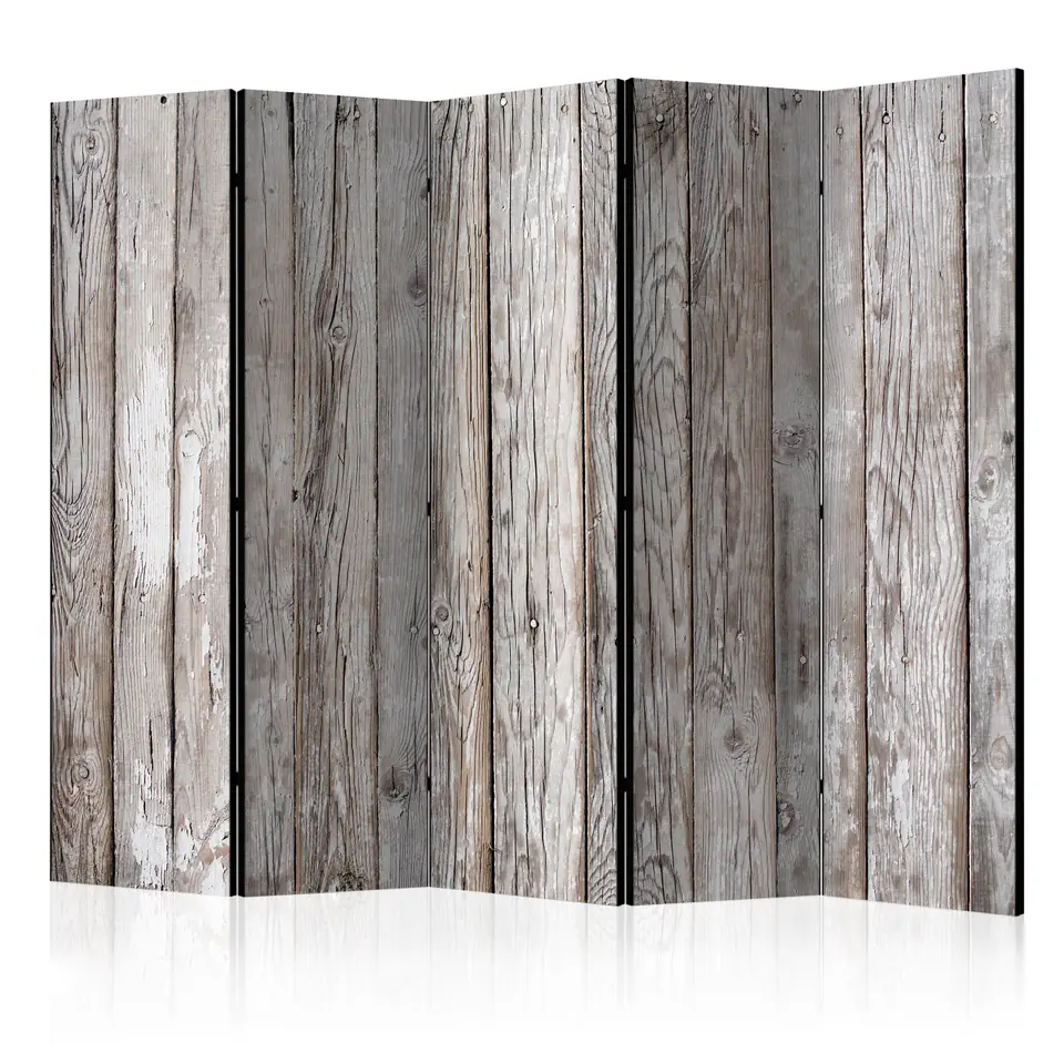 ⁨5-piece screen - Scandinavian wood II [Room Dividers] (size 225x172)⁩ at Wasserman.eu