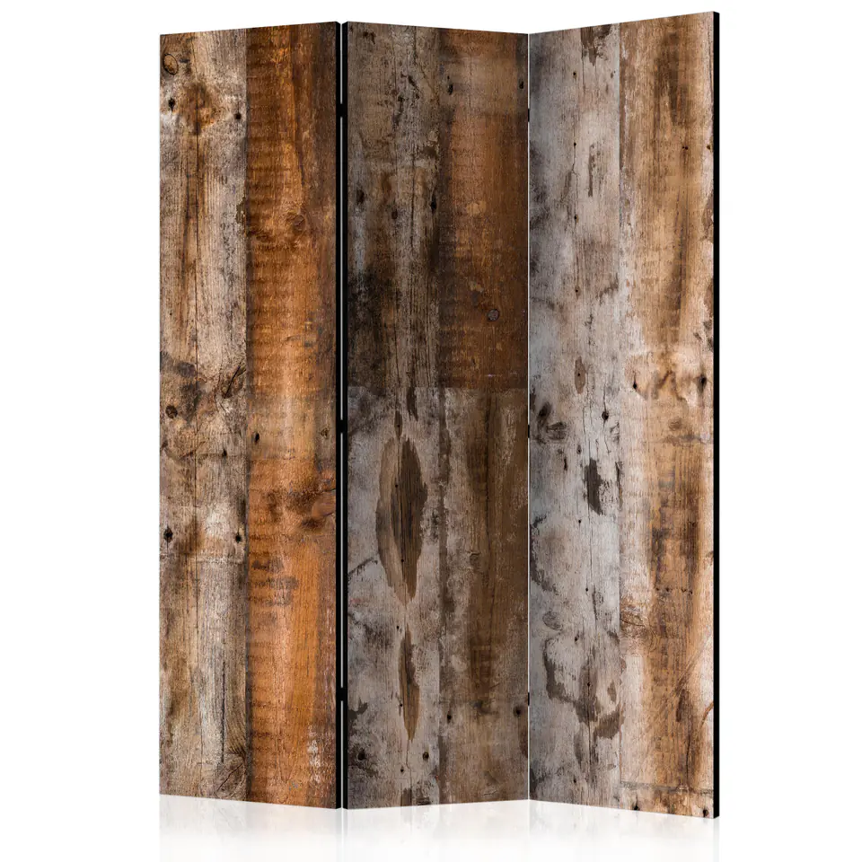 ⁨Screen 3-piece - Antique wood [Room Dividers] (size 135x172)⁩ at Wasserman.eu