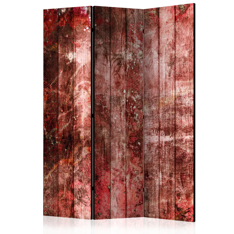 ⁨Screen 3-piece - Purple wood [Room Dividers] (size 135x172)⁩ at Wasserman.eu