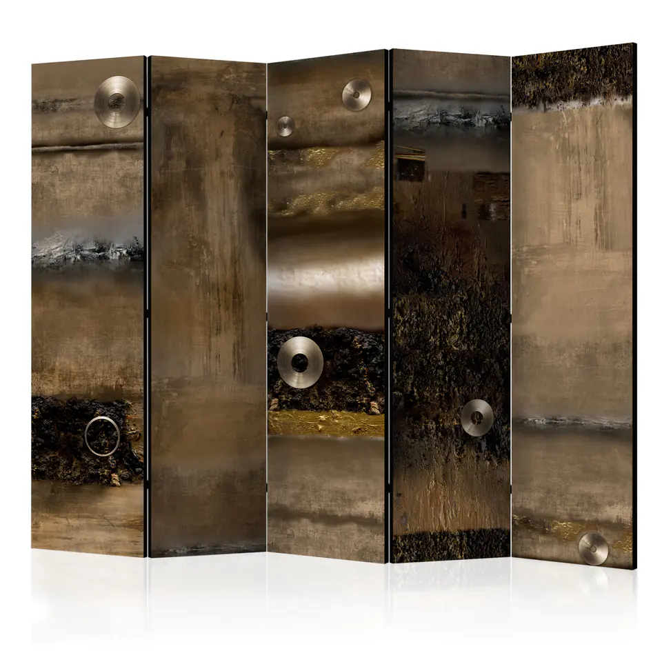 ⁨5-piece screen - Metal Dividers II [Room Dividers] (size 225x172)⁩ at Wasserman.eu