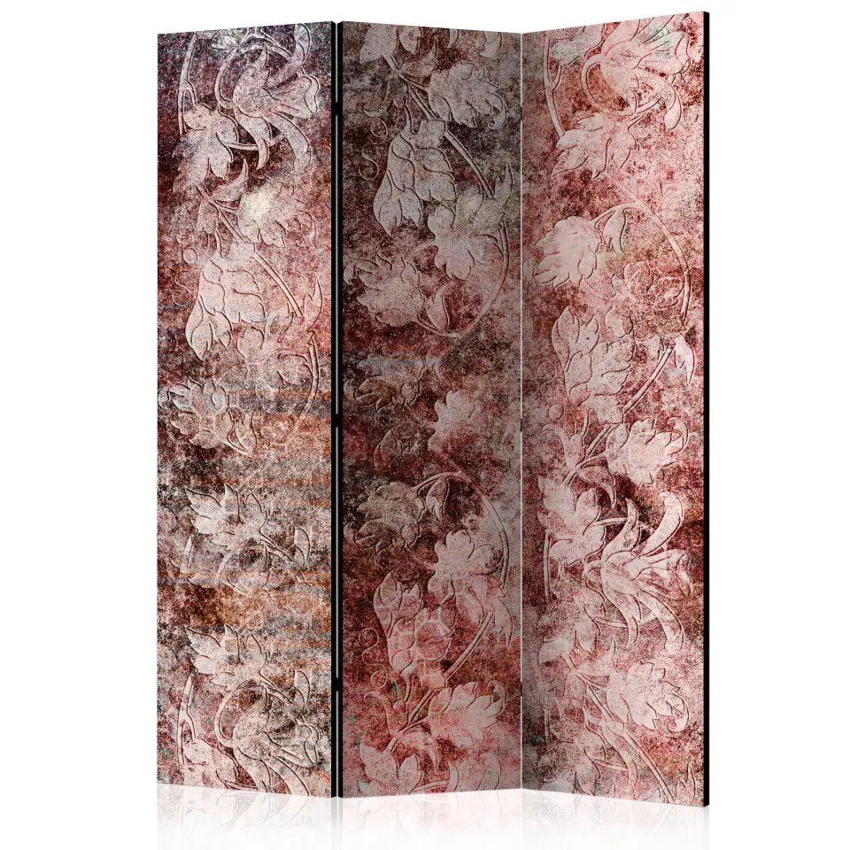 ⁨3-piece screen - Coral bouquet [Room Dividers] (size 135x172)⁩ at Wasserman.eu