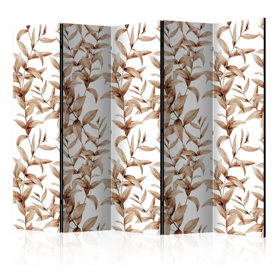 ⁨5-piece screen - Vegetable sepia II [Room Dividers] (size 225x172)⁩ at Wasserman.eu