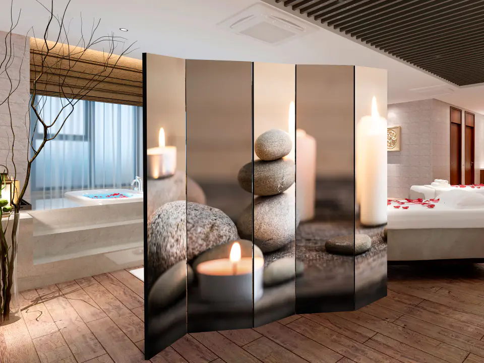 ⁨5-piece screen - Rest II [Room Dividers] (size 225x172)⁩ at Wasserman.eu