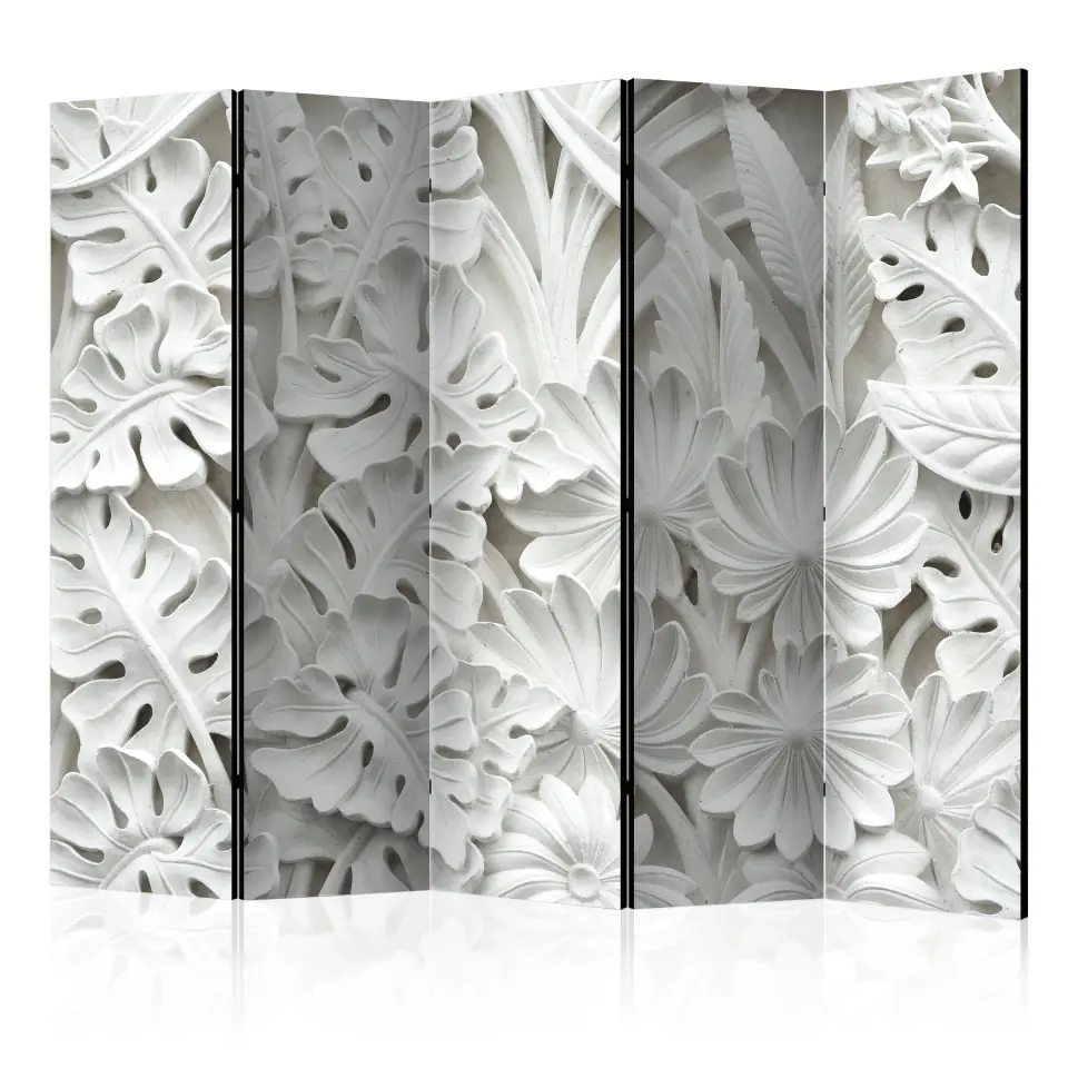 ⁨5-piece screen - Alabaster Garden II [Room Dividers] (size 225x172)⁩ at Wasserman.eu