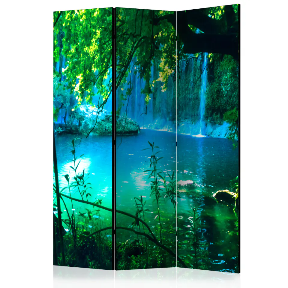 ⁨3-piece screen - Kursnlu Waterfalls [Room Dividers] (size 135x172)⁩ at Wasserman.eu