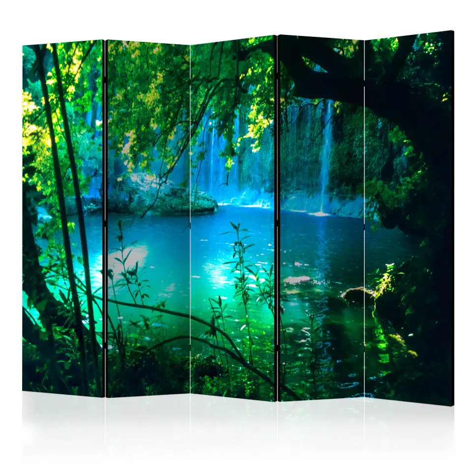 ⁨5-piece screen - Kursnlu II Waterfalls [Room Dividers] (size 225x172)⁩ at Wasserman.eu