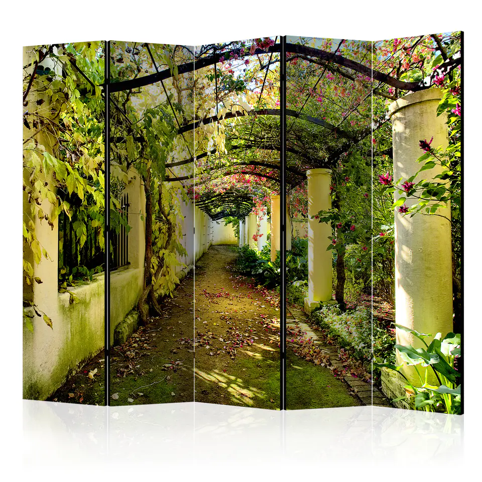 ⁨5-piece screen - Romantic Garden II [Room Dividers] (size 225x172)⁩ at Wasserman.eu