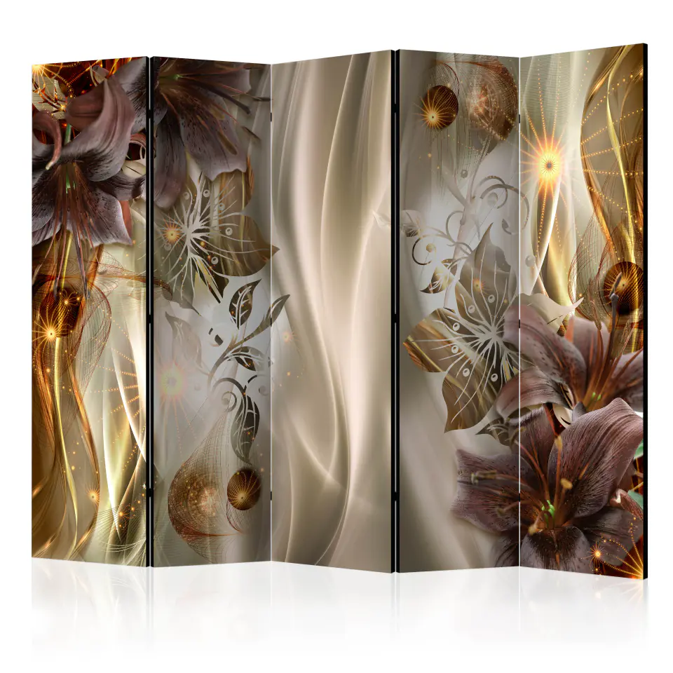 ⁨Screen 5-piece - Amber Land II [Room Dividers] (size 225x172)⁩ at Wasserman.eu