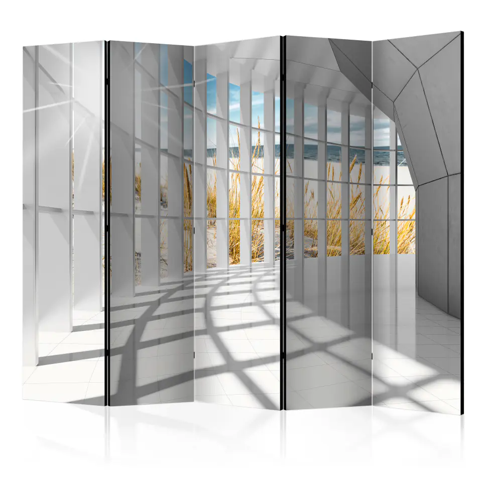 ⁨5-piece screen - Seaside bastion II [Room Dividers] (size 225x172)⁩ at Wasserman.eu