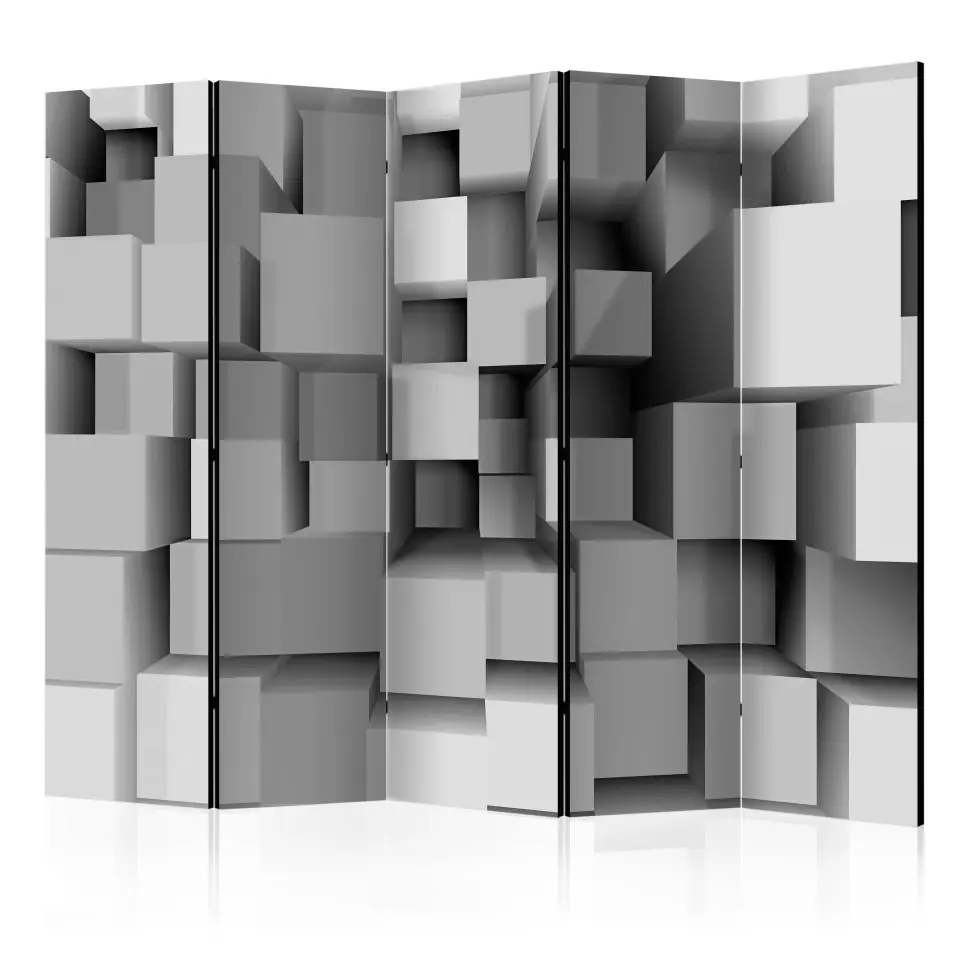 ⁨Screen 5-piece - Geometric puzzle II [Room Dividers] (size 225x172)⁩ at Wasserman.eu