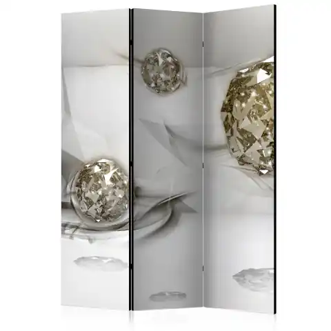 ⁨Parawan - Abstrakcyjne diamenty [Room Dividers] (rozmiar 135x172, wykończenie Akustyczny)⁩ w sklepie Wasserman.eu