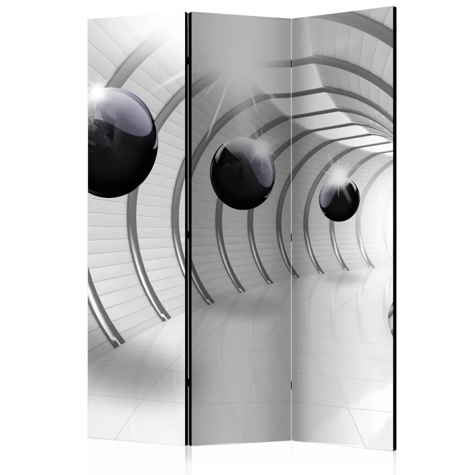 ⁨3-piece screen - Futuristic tunnel [Room Dividers] (size 135x172)⁩ at Wasserman.eu