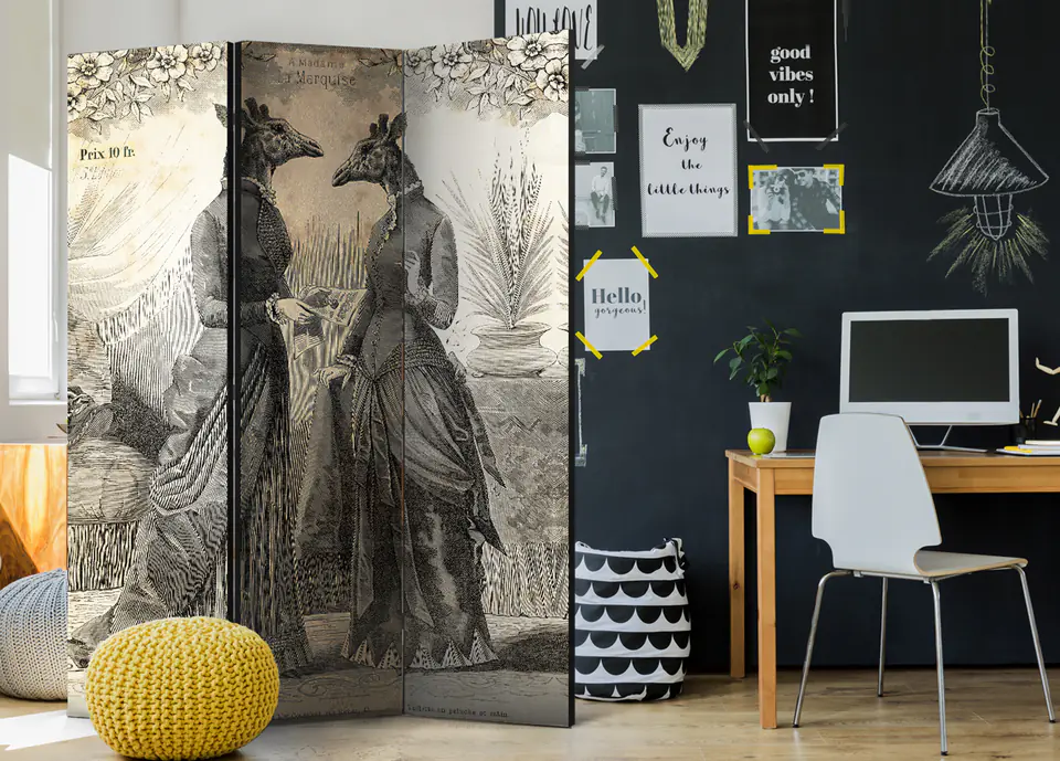 ⁨Parawan - Rozmowa (rozmiar 135x172, wykończenie Dwustronny)⁩ w sklepie Wasserman.eu