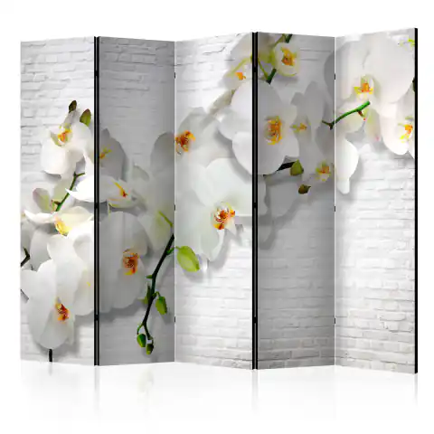 ⁨Parawan - Miejska orchidea II [Room Dividers] (rozmiar 225x172, wykończenie Dwustronny)⁩ w sklepie Wasserman.eu