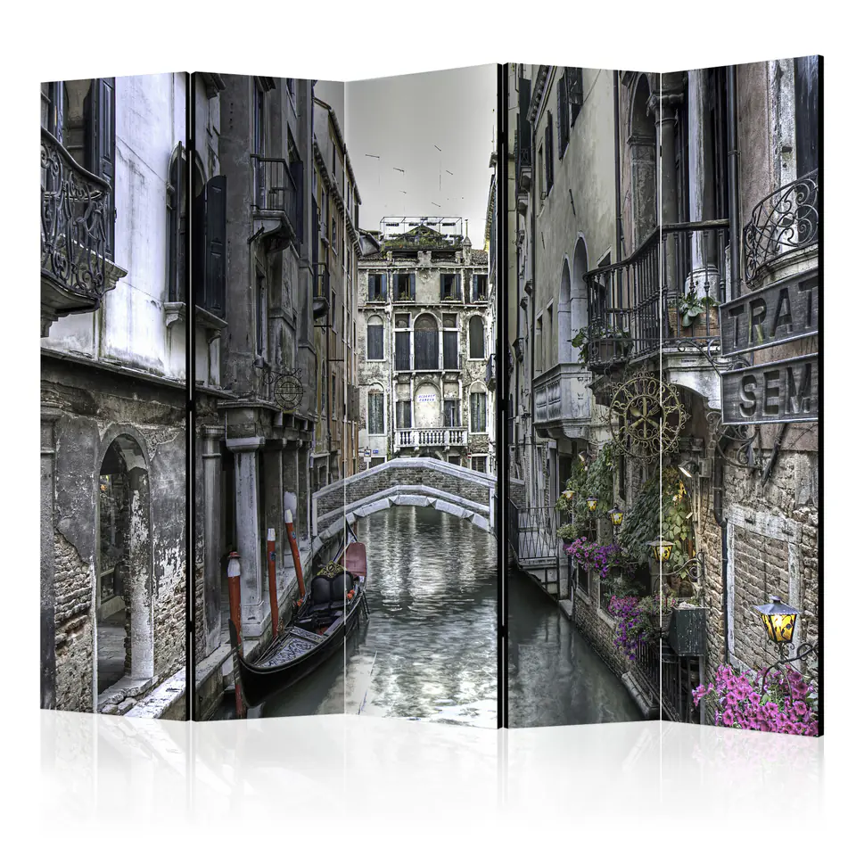 ⁨Screen 5-piece - Romantic Venice II [Room Dividers] (size 225x172)⁩ at Wasserman.eu