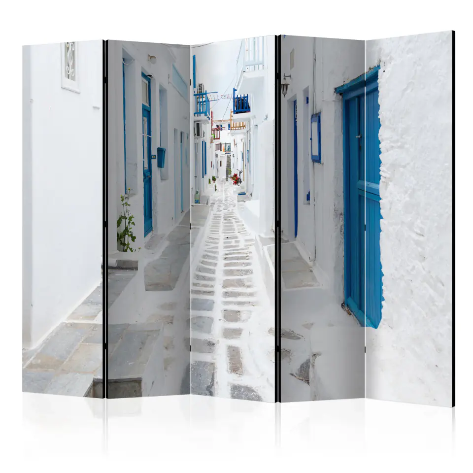 ⁨5-piece screen - Greek Dream Island II [Room Dividers] (size 225x172)⁩ at Wasserman.eu