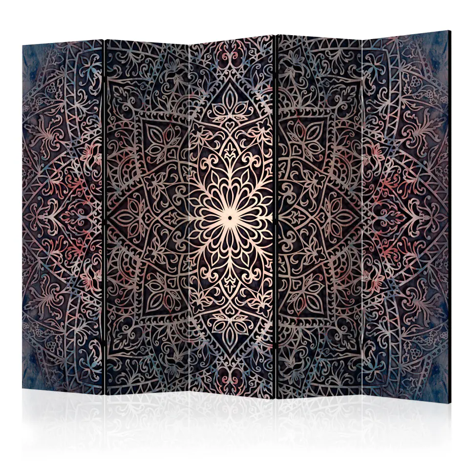 ⁨5-piece screen - Spiritual intricacy II [Room Dividers] (size 225x172)⁩ at Wasserman.eu