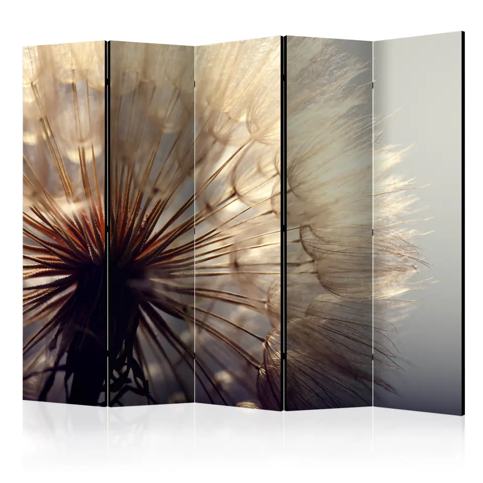 ⁨5-piece screen - Dandelion Kiss II [Room Dividers] (size 225x172)⁩ at Wasserman.eu