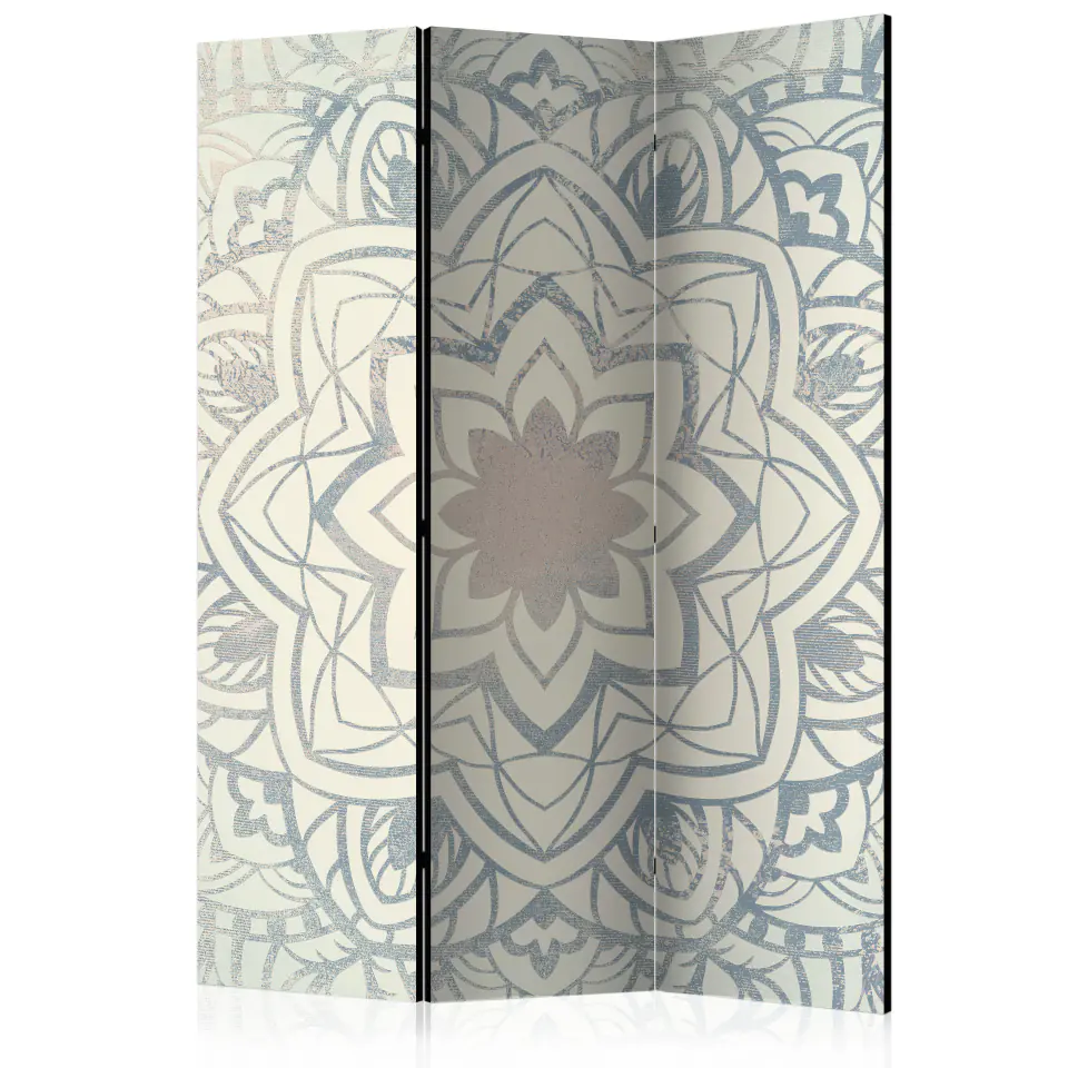 ⁨Parawan - Zimowa mandala [Room Dividers] (rozmiar 135x172, wykończenie Dwustronny)⁩ w sklepie Wasserman.eu