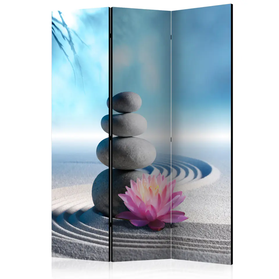 ⁨3-piece screen - Zen Garden [Room Dividers] (size 135x172)⁩ at Wasserman.eu